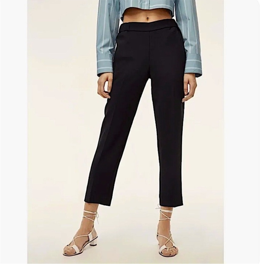 Wilfred- Black Crepe Dorantal Pull On Trouser Pants Size 2